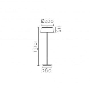 Lámpadaire LED Betero (24W)