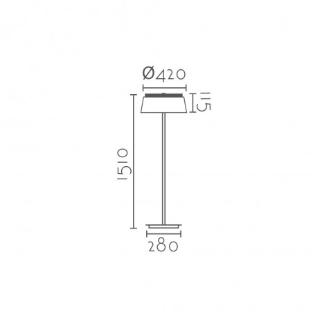 Lámpadaire LED Betero (24W)