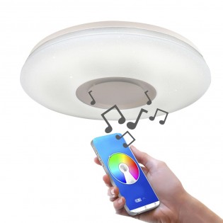 Plafonnier LED avec haut-parleur Smart Round (52W)