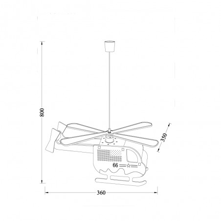 Lampe suspendue pour enfants Bravo