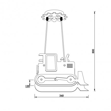 Lampe suspendue pour enfants Rusty