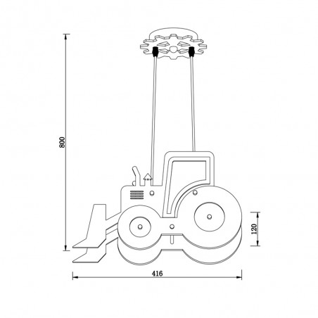 Lampe suspendue pour enfants Traktor
