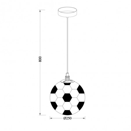 Lampe suspendue pour enfants Champion