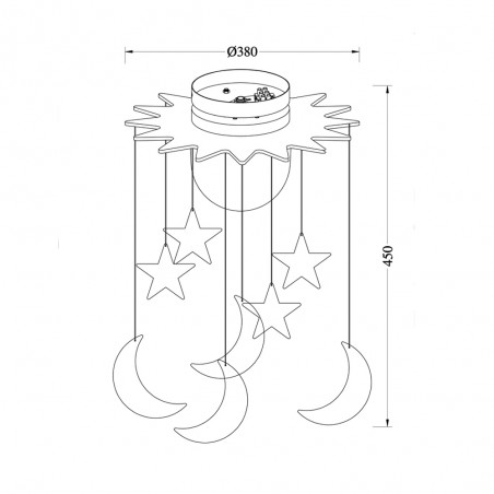Plafonnier pour enfants Fugaz