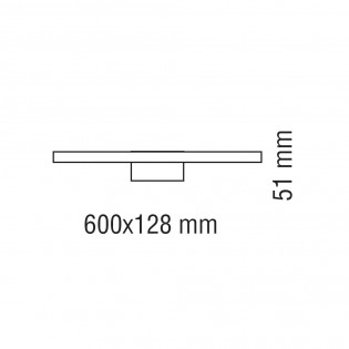 Applique murale LED salle de bains Roth 4000K (12W)