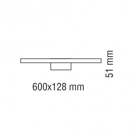 Applique murale LED salle de bains Roth 4000K (12W)