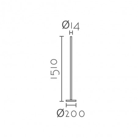 Lámpadaire LED Minimal (27W)