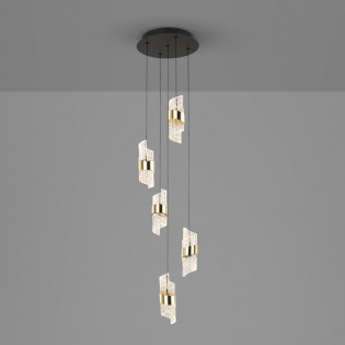 Lámpara colgante LED Iliada (5x7W)