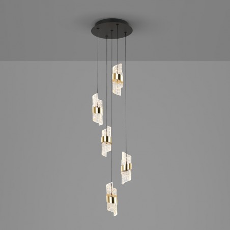 Lámpara colgante LED Iliada (5x7W)