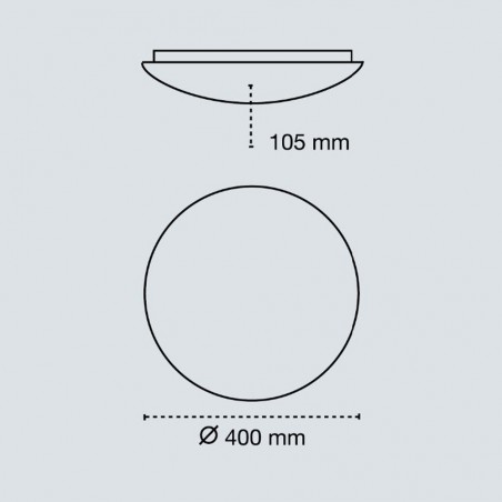 Plafonnier LED Sever Round Matte CCT Dim