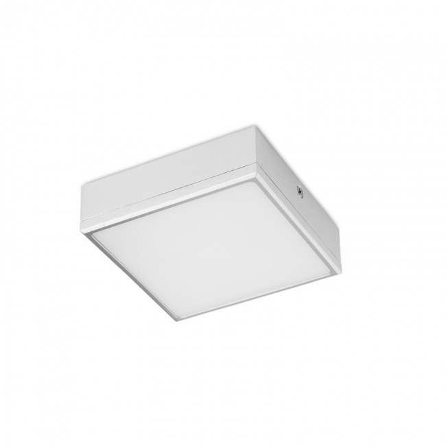 Plafonnier LED Prim Carré Gris