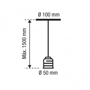 Support de lampe de plafond E27
