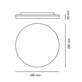 Plafonnier d'extérieur LED Dalia Rond (18W)