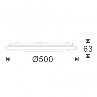 Plafonnier à LED PRO CCT Dim (50W)