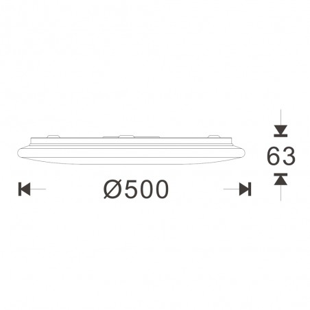 Plafonnier à LED PRO CCT Dim (50W)