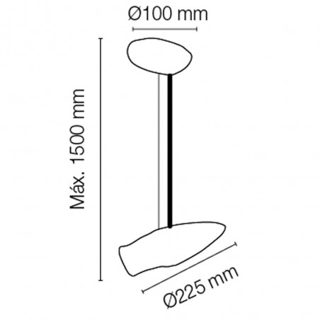 Support de lampe de plafond E27 Pajaro