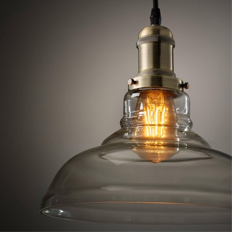 Abat-jour en verre pour douille E27 Cloche