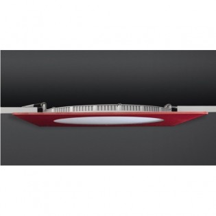 Spot Downlight LED Carré 20W Verre Rouge