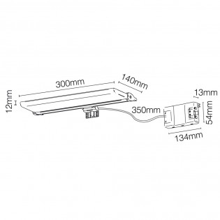 Applique LED pour miroir de salle de bain Asturias (6W)