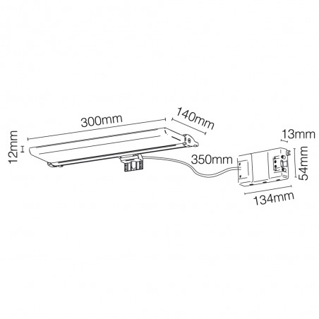 Applique LED pour miroir de salle de bain Asturias (6W)