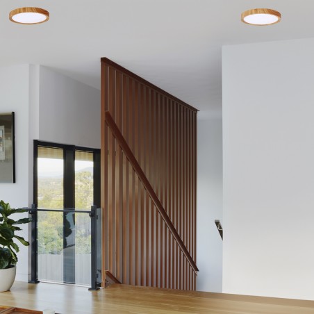 Plafonnier à LED Gein Bois CCT 3-Step Dim (18W)