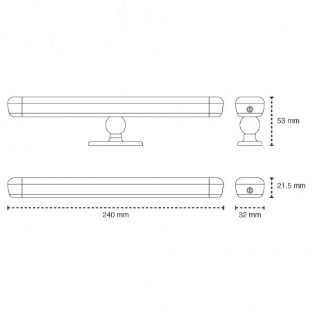 Applique LED rechargeable magnétique Vanto (2W)