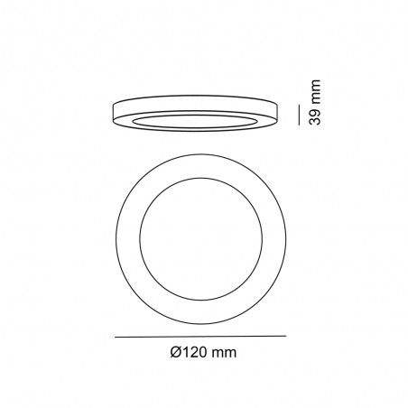 Plafonnier LED Know Rond (6W)