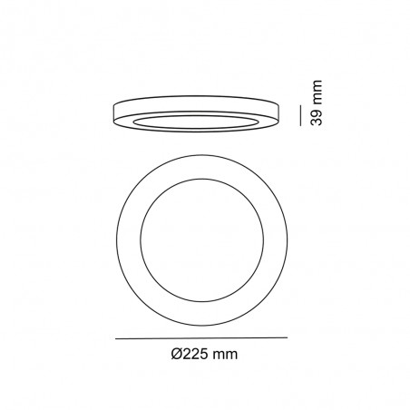 Plafonnier LED Know Rond (12W)