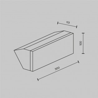 Applique murale d'extérieur LED Brick (20W)