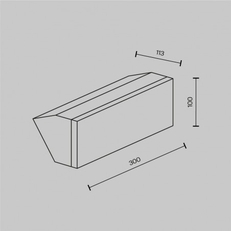 Applique murale d'extérieur LED Brick (20W)