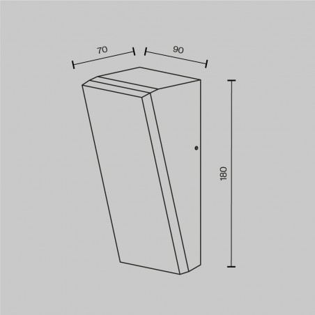 Applique murale d'extérieur LED Brick II (10W)