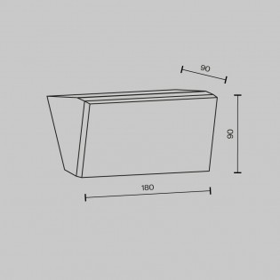 Applique murale d'extérieur LED Brick (10W)