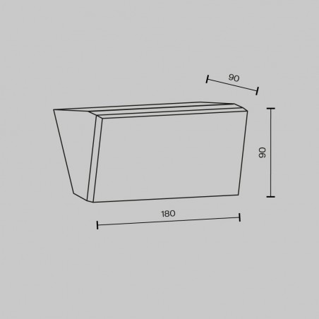 Applique murale d'extérieur LED Brick (10W)