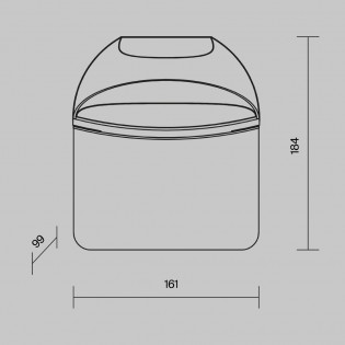 Applique murale d'exterieur LED Gloss (7W)