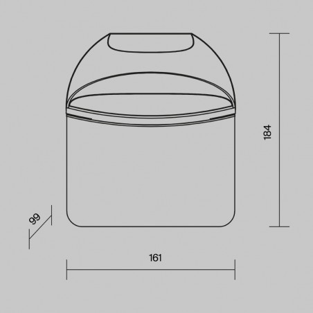Applique murale d'exterieur LED Gloss (7W)