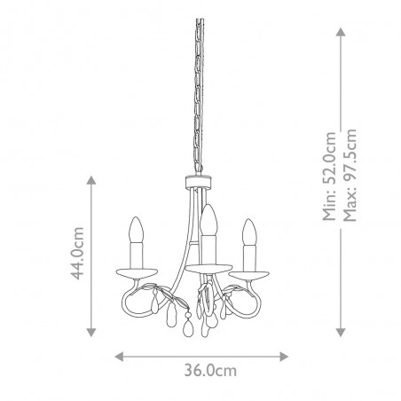 Lustre Christina (3 Lumieres)
