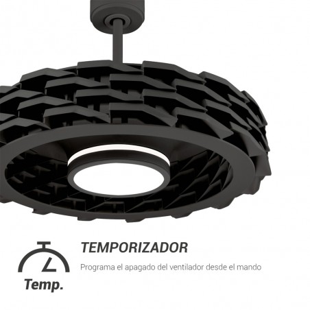Ventilateur de plafond á LED Rubik Wifi CCT Dim (36W+15W)