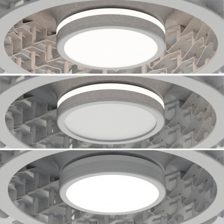 Ventilateur de plafond á LED Rubik Wifi CCT Dim (36W+15W)