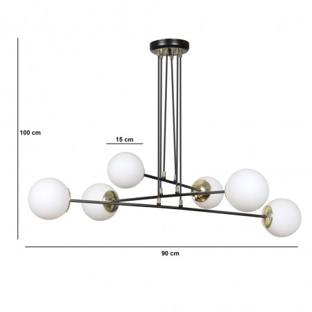 Lampe de plafond Signo Blanc (6 lumieres)