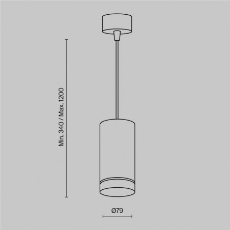 Suspension LED Orlo 3000K (12W)