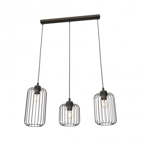Lámpe de plafond Osmera Noir (3 lumieres)