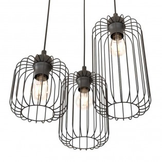Lámpe de plafond Osmera Noir II (3 lumieres)