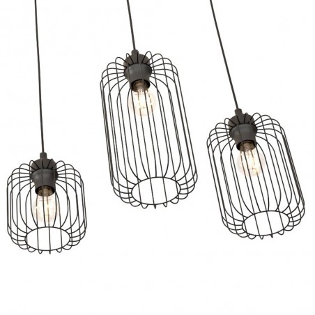 Lámpe de plafond Osmera Noir (6 lumieres)