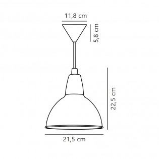 Lampe de plafond Trude