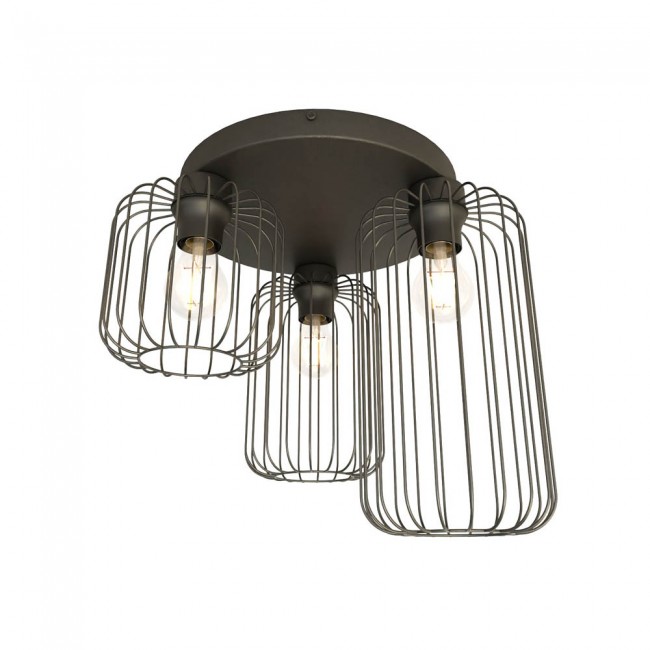 Plafónnier Coberti Noir (3 lumieres)
