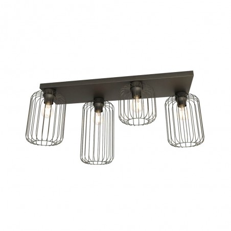 Plafónnier Coberti Noir (4 lumieres)