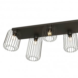 Plafónnier Coberti Noir (6 lumieres)