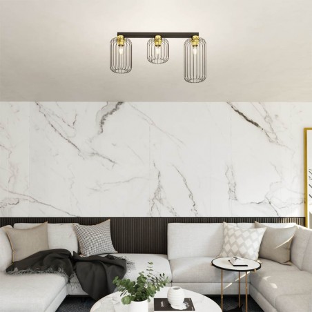 Réglette de plafond Coberti Or (3 lumieres)