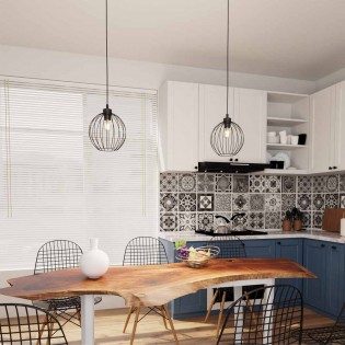 Lámpe de plafond Fersan Noir