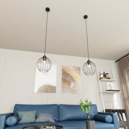 Lámpe de plafond Fersan Noir